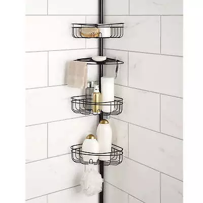 3-Shelf Tension Pole Shower Caddy Oil-Rubbed Bronze • $32.35