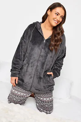 Yours Curve Women's Plus Size Soft Touch Lounge Hoodie • £17.50