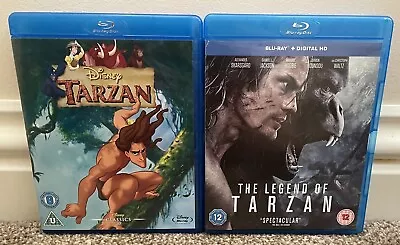 TARZAN Double Set (1999-2016) UK Region ABC Blu Ray Margot Robbie Minnie Driver • £0.99