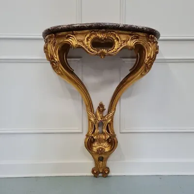 Antique French 19th Cent Gilded Console Table FREE DELIVERY • £975