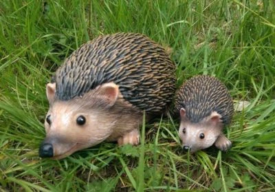 £9.99 • Buy Hedgehog Garden Ornaments Figure Mum Baby Animal Statues Outdoor Decoration