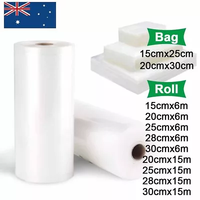 Vacuum Sealer Bags Precut Roll Cryovac Bag Food Seal Storage Saver Bag Embossed • $16.62