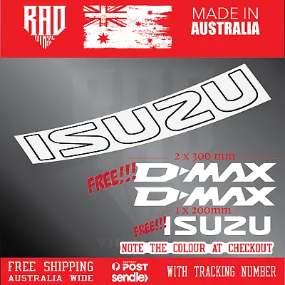 ISUZU D-max | Outlined | Tailgate Vinyl Sticker Decal • $33.80