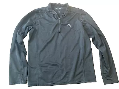 Mercedes-Benz USA Collection Black 1/4 Zip Pullover L FREE SHIPPING! • $26