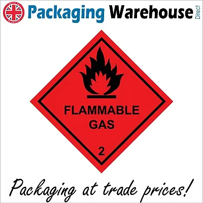 FLAMMABLE GAS 2 - Safety Warning Danger Hazard Sign - A-HA034 Sticker / Rigid • £118.57