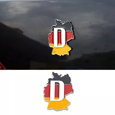 $12.59 • Buy Chrome Metal German Flag Map Car Side Trunk Emblem Badge Sticker Decal
