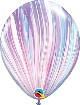 $7.15 • Buy Party Supplies Birthday Marble Unicorn Pastel Agate Fashion 28 Cm Balloons Pk 10