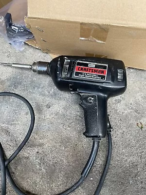 Sears Craftsman 3/8 Inch Drill Corded Variable Speed Reversible Model 315.10491 • $24.97