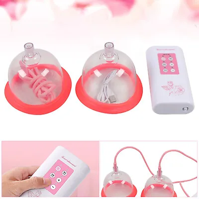 2x Electric B Cup Breast Pump Vacuum Suction Breast Enlarger Enhancer Equipment • $28.20