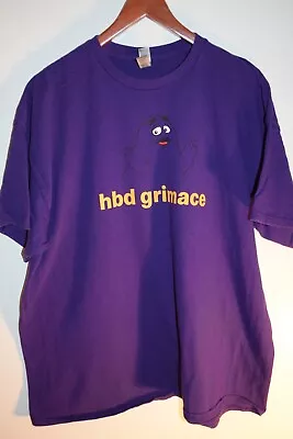 Grimace Happy Birthday McDonald's Purple T Shirt Men's 2X XXL • $7