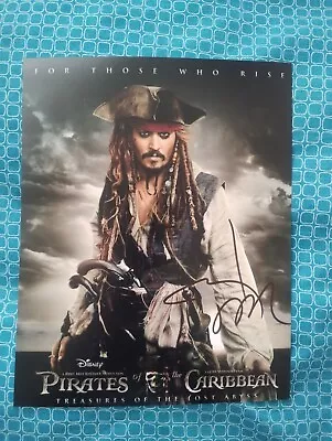 Hand Signed 8x10 Photo Of Johnny Depp With COA • $109