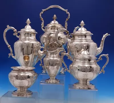 King Edward By Gorham Sterling Silver Tea Set 6pc (#7589) Heirloom Service • $7155