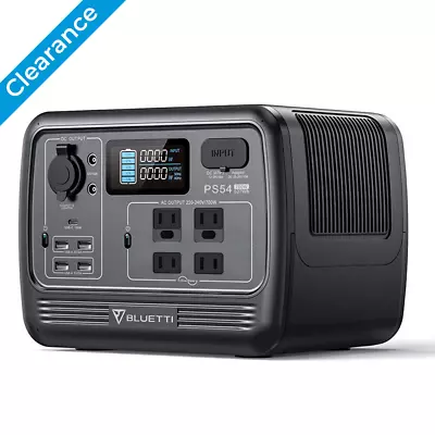 BLUETTI PS54 700W/537Wh Portable Solar Power Station For Camping/Emergency • $199.20