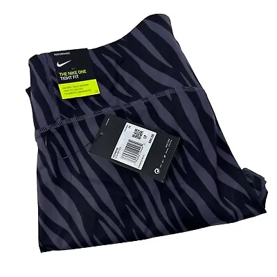 NIKE ONE TIGHT FIT Zebra Print Performance  Leggings 1X NWT  DC5458-573 Training • £37.99