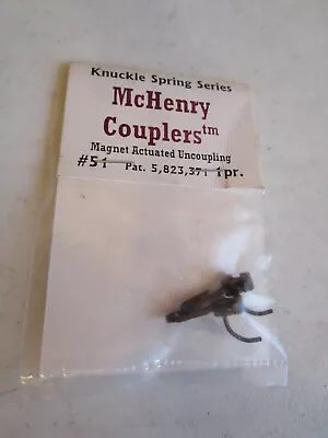 McHenry Couplers HO #51 Couplers Knuckle Spring Metal Coil - Details Below • $2.50