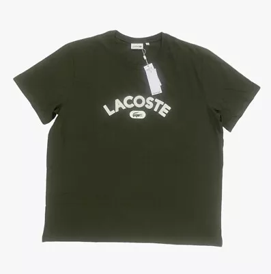 NEW Lacoste Big & Tall Graphic Croc Crew Short Sleeve Logo Mens T Shirt Green • $39.99