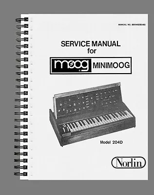 $53.24 • Buy Moog Minimoog 204D Shop Workshop Manual Repair Service Book On Paper English