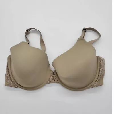 Maidenform  T-Shirt Bra Tan Sweet Nothings One Fab Fit Demi Underwire Size 38D • $14.01