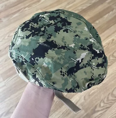 USN US Navy NWU Type III Woodland Camo Helmet Cover Small / Medium ACH MICH • $19.99