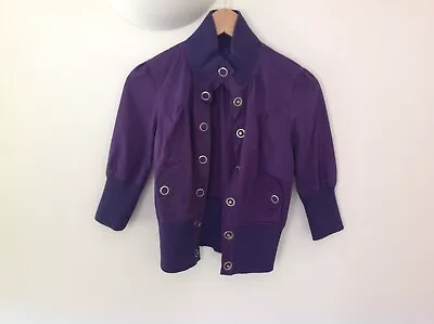 Ladies MILEY CYRUS MAX Purple Jacket Size S 6-8 • $9.93