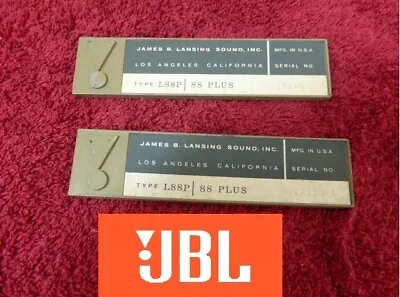 JBL L88P | 88 Plus Rear Badges Name Plates Foil Ex L88P    L100 Conversion Kit  • $80