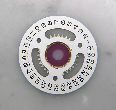 Vintage Genuine Rolex 2135 6900-2 Open 6 White Date Wheel Disc For Ladies Watch • $75