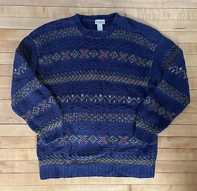 Vtg L.L. Bean Sweater Mens Large Ramie/cotton • $25