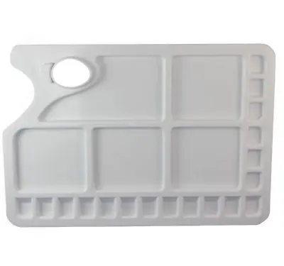  Oblong 23 Well Large Artist Paint Mixing Palette Plastic Rectangle Art-313  • £5.25