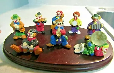 8 X Vintage Knoebels Grove Elysburg PA Circus Clown Figurine- Band ~ 2.0” H • $23.95