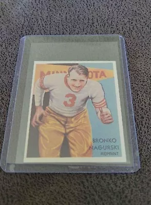 1935 National Chicle Gum Reprint Bronko Nagurski • $4.99