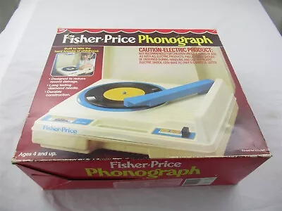 Vintage 1978 Fisher Price Childs Portable Record Player Turntable WORKS Blue 825 • $96.99