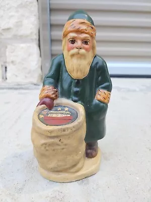 Vaillancourt Folk Art 1993 Chalkware Santa St. Nicolas Father Christmas # 1336  • $49.99