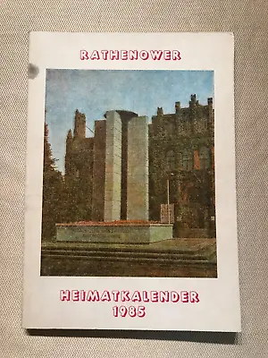 £7.97 • Buy Rathenow, Rathenower Home Calendar 1985, Illustrated, Listings, Home History
