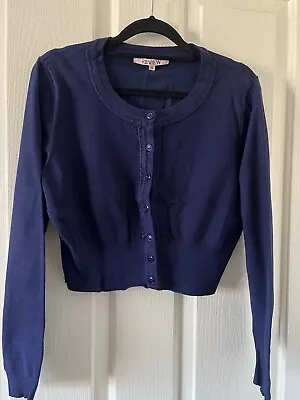 Review Chessie Cardigan Navy Size 16 • $10.50