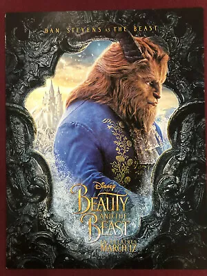 Disney Beauty And The Beast Dan Stevens Poster 11x14  Nm Shippd Flat Live Action • $8.55