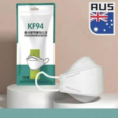 10/50/100PCS Korea KF94 Face Masks 4-Layer Filter Comfortable Mouth Mask Cover • $11.39