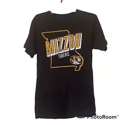 Russell Athletic Missouri Tigers MIZZOU T-shirt Adult Small Black Yellow Gold • $8.97