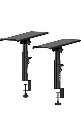 Vondynote Studio Monitor Stands Pair Heavy Duty Desk Clamp Speaker Stands With A • $44.99