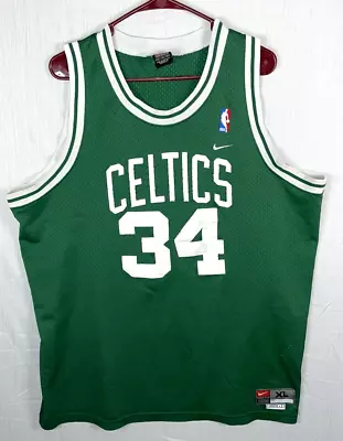 NIKE Team Paul Pierce Boston Celtics Stitched NBA Jersey XL+ 2 VTG Green • $32.95