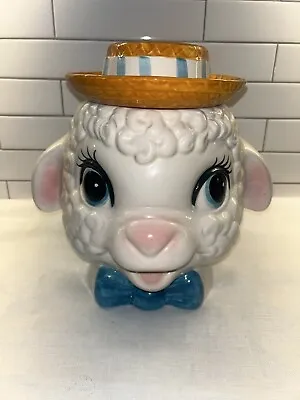 VTG Metiox Poppytrail Lamb Head Large Cookie Jar • $120