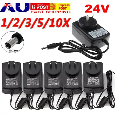 DC 24V 2A Power Supply Charger Adapter For LED Strip Lights For CCTV Camera AU • $13.29