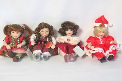 4 Marie Osmond Tiny Tot Dolls - Santa Baby Smart & Christmas Cookie Susie Rose • $19.99