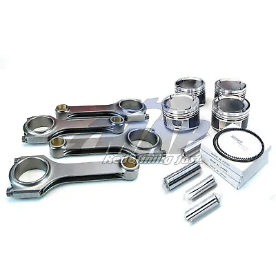 Manley Pistons 99.5mm 8.5:1 & H-Tuff Rods Kit For 06-14 Subaru WRX 04+ STi EJ25 • $1230.99