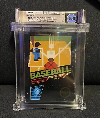 NES Baseball Black Box CIB 6.0 WATA Graded Game Nintendo • $299.99