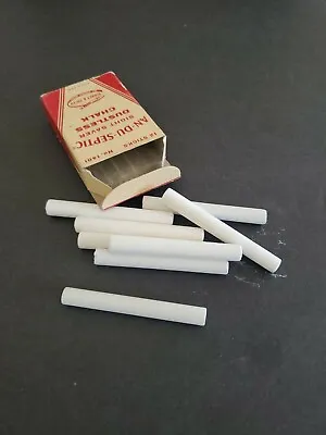 Vintage Box 8 An-du-sepptic Dustless White Chalk Binney & Smith Crayola #1401  • $6.99