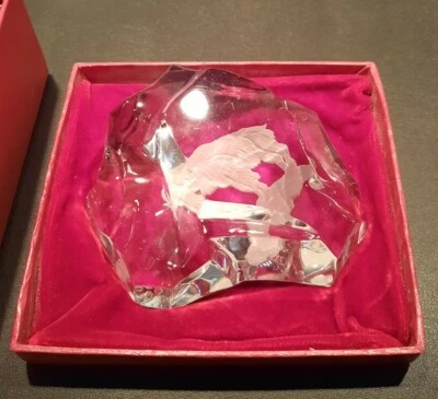 $150 • Buy Ltd. Numbered Cartier Mountain Goat Paperweight #206/1000 By Val St. Lambert VGC