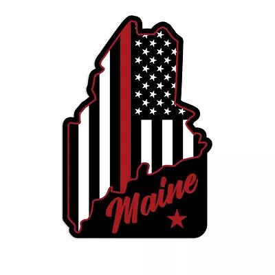 Maine Supports Firefighters Die Cut Vinyl Sticker • $4.95