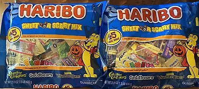 Haribo Sweet Or Scary Mix 2 X 1.3 Lb Bags (90 Mini Bags Total) • $18.99