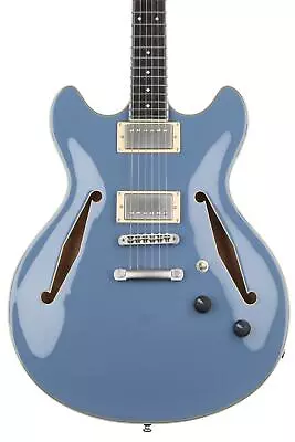 D'Angelico Excel DC Tour Semi-hollowbody Electric Guitar - Slate Blue • $629.99
