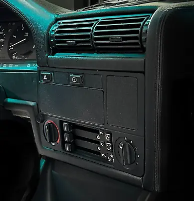 BMW E30 Radio Delete Panel | NLA Part Replica | Black Radio Plate | 325i 318i M3 • $16.99